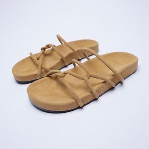 Zara Chunky Split Leather Sandals